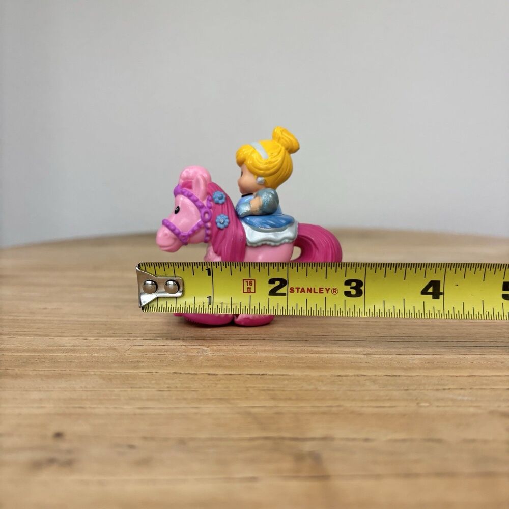Little People Klip Klop Disney Princess Cinderella Horse Pink RARE Fisher Price - Picture 10 of 14